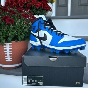 Jordan 1 Mid Football Cleats NWT size 12